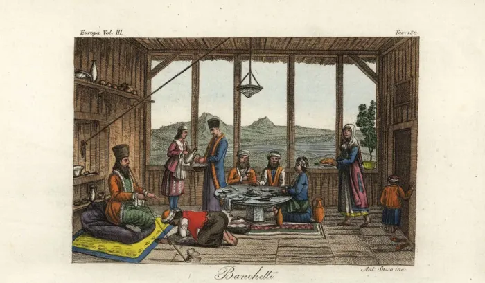 Framed Print : The banquet held for Dodwell by the Bishop Framed Print : The banquet held for Dodwell by the Bishop