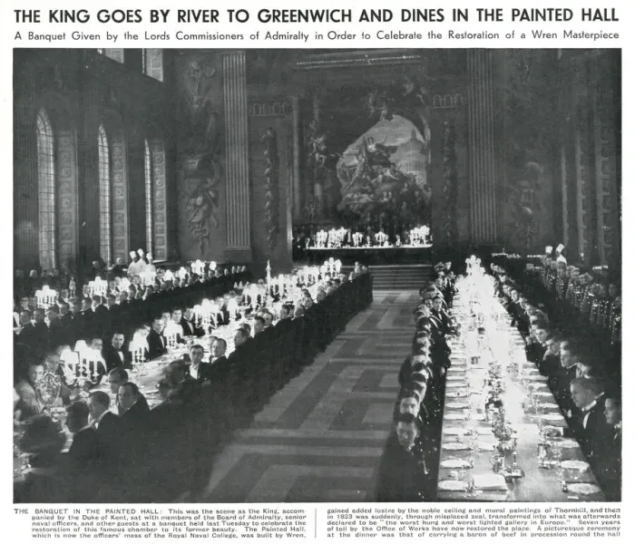 Framed Print : Banquet in the Painted Hall, Greenwich Framed Print : Banquet in the Painted Hall, Greenwich