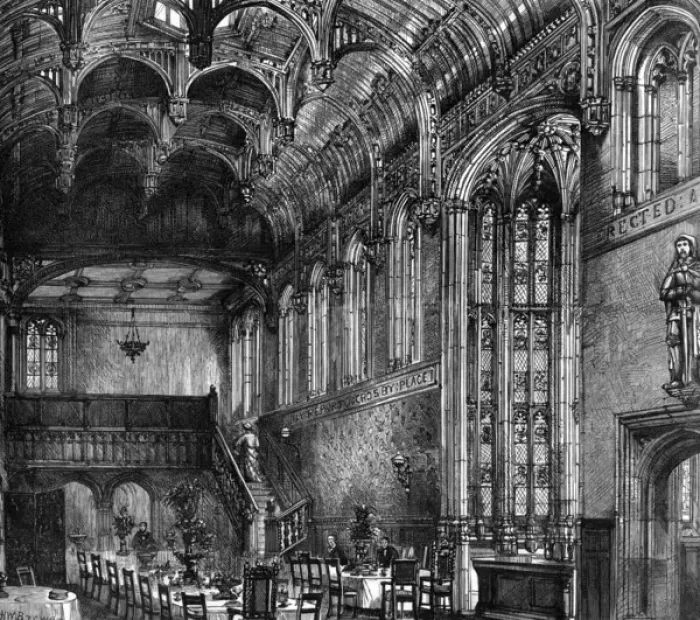Framed Print : The Banqueting Hall, Crosby Hall, London, 1884 Framed Print : The Banqueting Hall, Crosby Hall, London, 1884