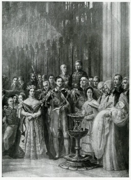 Framed Print : Baptism of Albert Edward 1842 Framed Print : Baptism of Albert Edward 1842