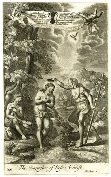Framed Print : Baptism of Jesus by John the Baptist Framed Print : Baptism of Jesus by John the Baptist