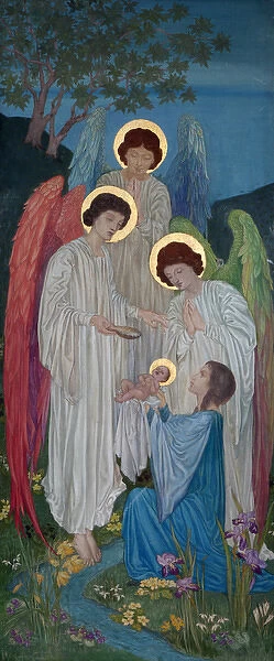 The Baptism of St. Brigit By Angels