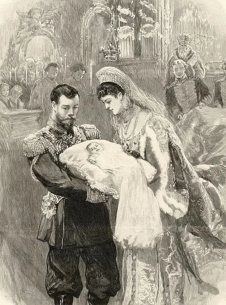 The baptism of the Tsar Nicholas IIs daughter