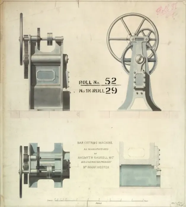 Framed Print : Bar cutting machine Framed Print : Bar cutting machine