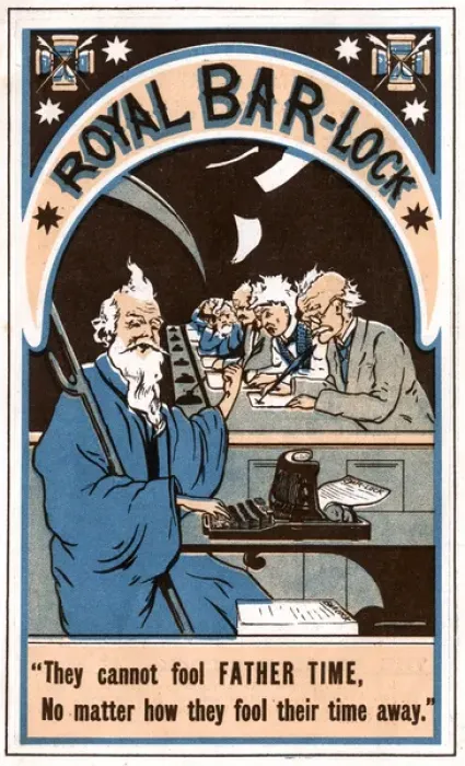 Framed Print : Bar-Lock Typewriter Ad Framed Print : Bar-Lock Typewriter Ad