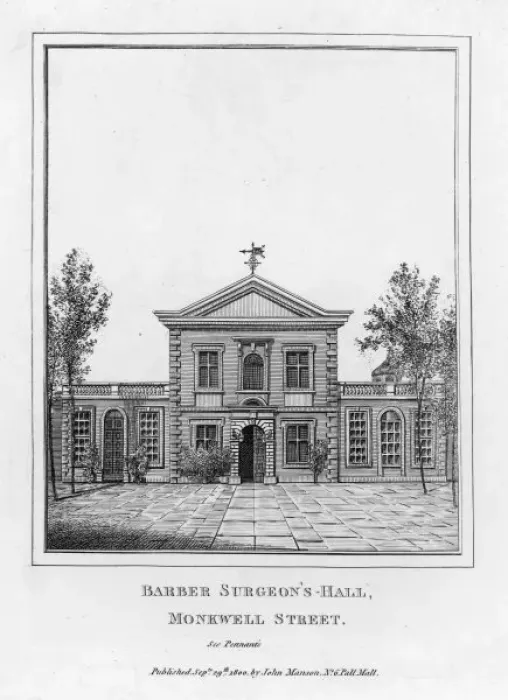 Framed Print : Barber Surgeons Hall Framed Print : Barber Surgeons Hall