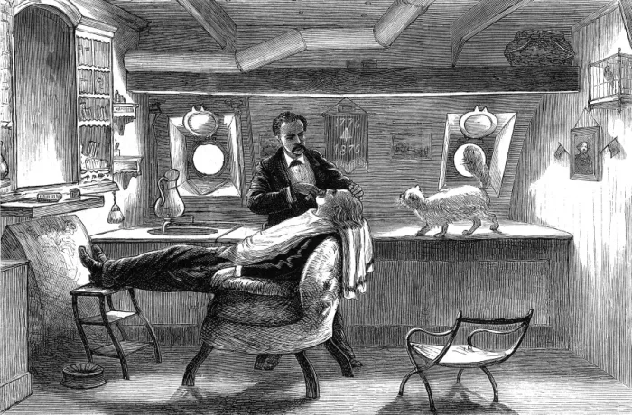 Framed Print : The Barbers Saloon Framed Print : The Barbers Saloon