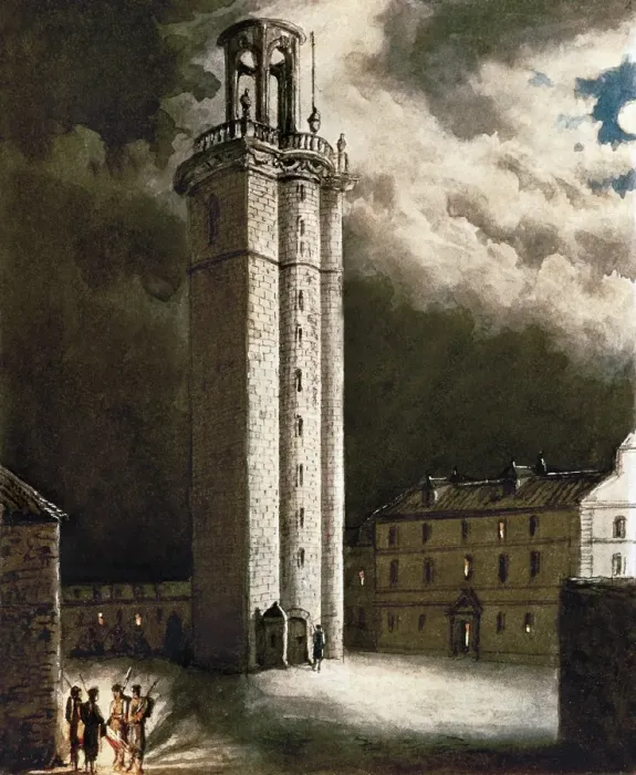 Framed Print : Barcelona. Citadel tower. Engraving Framed Print : Barcelona. Citadel tower. Engraving