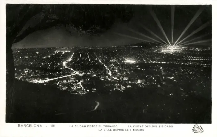 Framed Print : Barcelona, Spain at night from Tibidabo Mountain Framed Print : Barcelona, Spain at night from Tibidabo Mountain