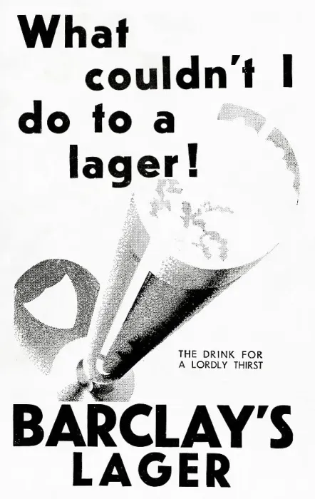 Framed Print : Barclay's Lager advert Framed Print : Barclay's Lager advert