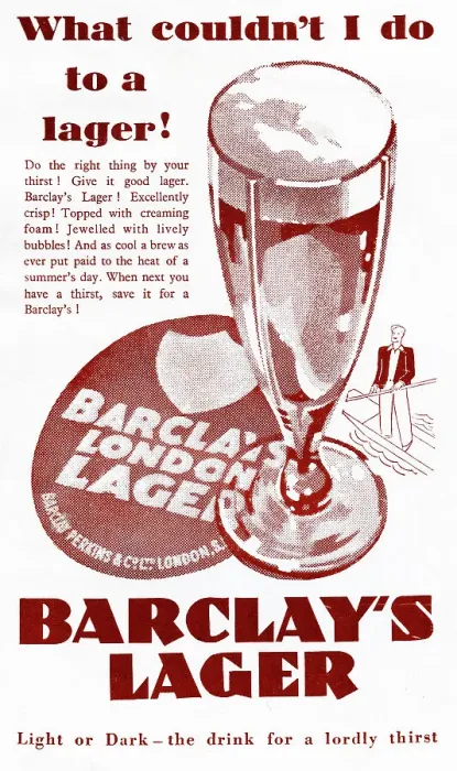 Framed Print : Barclay's Lager advert Framed Print : Barclay's Lager advert