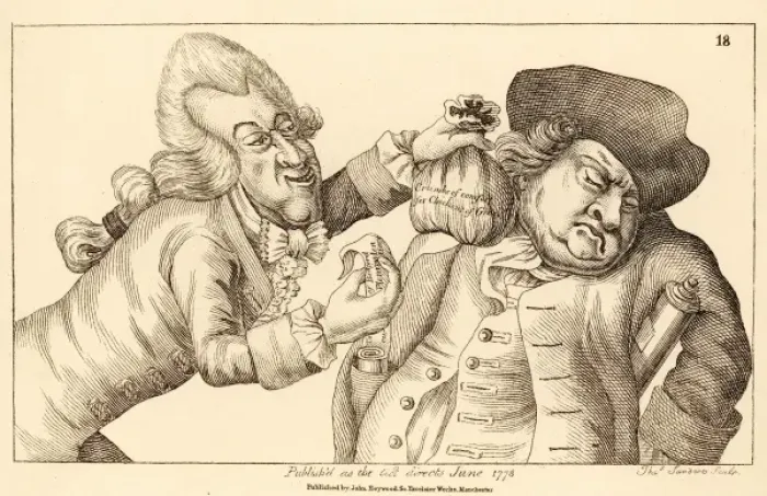 Framed Print : Bare-Faced Bribery 1773 Framed Print : Bare-Faced Bribery 1773