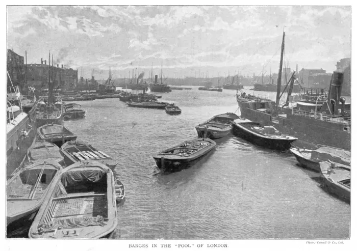 Framed Print : Barges on the Thames Framed Print : Barges on the Thames