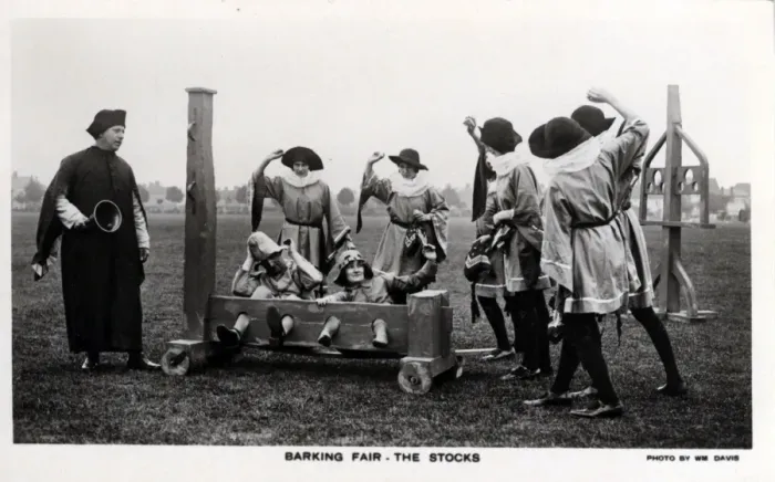 Framed Print : Barking Fair - The Stocks, Barking, Essex Framed Print : Barking Fair - The Stocks, Barking, Essex
