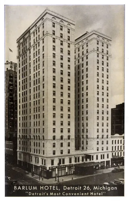 Framed Print : Barlum Hotel, Detroit, Michigan, USA Framed Print : Barlum Hotel, Detroit, Michigan, USA