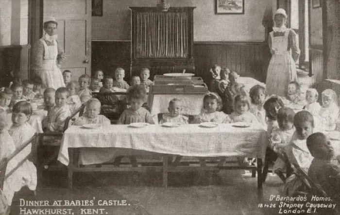 Framed Print : Barnardos Babies Castle Dinner Time Framed Print : Barnardos Babies Castle Dinner Time