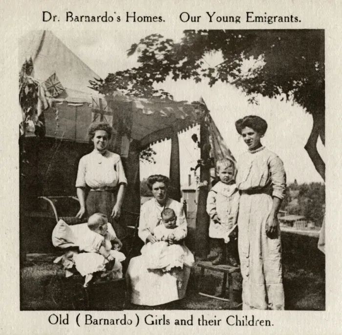 Framed Print : Barnardos Emigrants in Canada - mothers and children Framed Print : Barnardos Emigrants in Canada - mothers and children