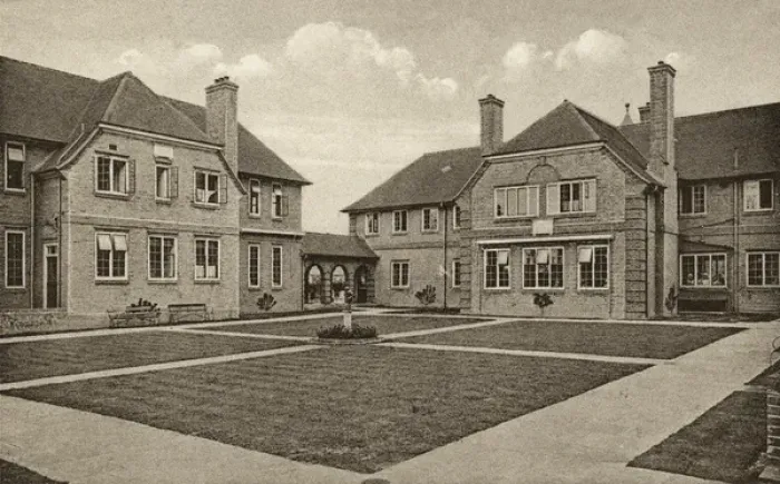 Framed Print : Barnardos Girls Village Home, Barkingside - Cherry Court Framed Print : Barnardos Girls Village Home, Barkingside - Cherry Court