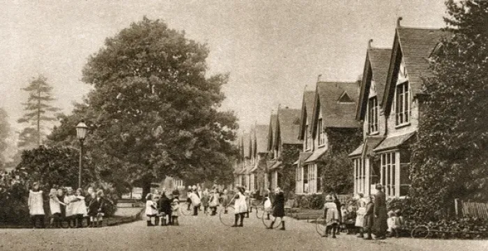 Framed Print : Barnardos Girls Village Home, Barkingside - Girls at Play Framed Print : Barnardos Girls Village Home, Barkingside - Girls at Play