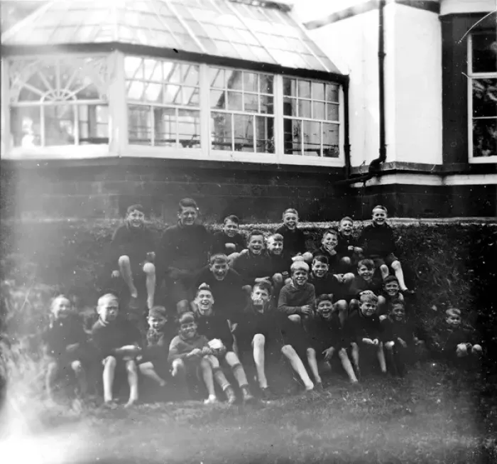 Framed Print : Barnardos group of boys, location unknown Framed Print : Barnardos group of boys, location unknown