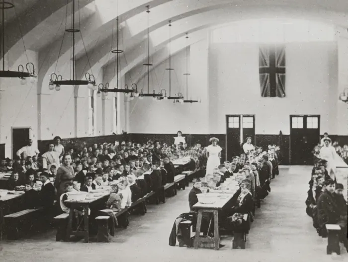 Framed Print : Barnardos Woodford Bridge dining hall Framed Print : Barnardos Woodford Bridge dining hall