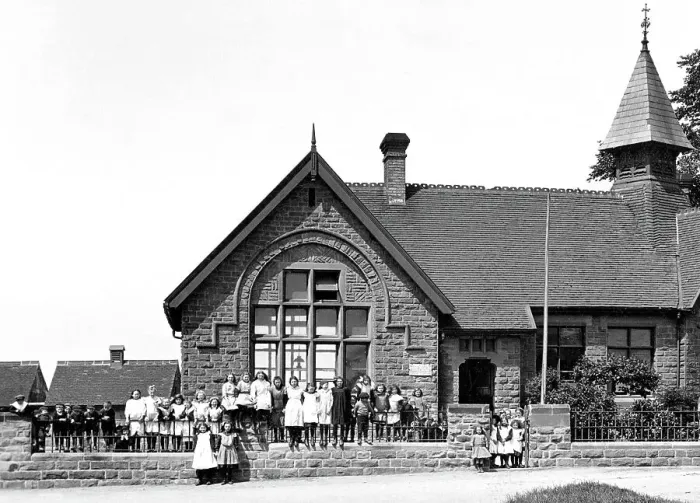 Framed Print : Barnburgh School Mexborough early 1900s Framed Print : Barnburgh School Mexborough early 1900s