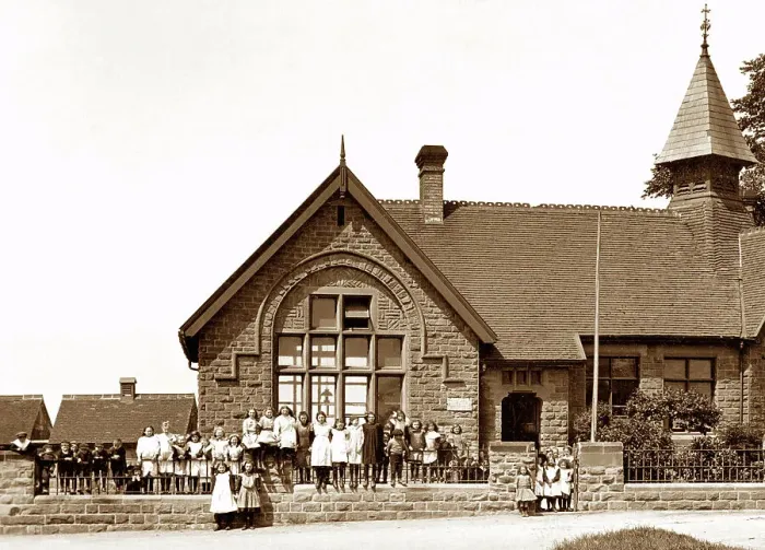 Framed Print : Barnburgh School, mexborough, early 1900s Framed Print : Barnburgh School, mexborough, early 1900s