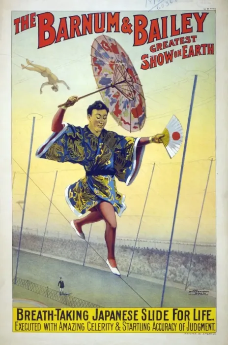 Framed Print : The Barnum & Bailey greatest show on earth Breath-taking Jap Framed Print : The Barnum & Bailey greatest show on earth Breath-taking Jap