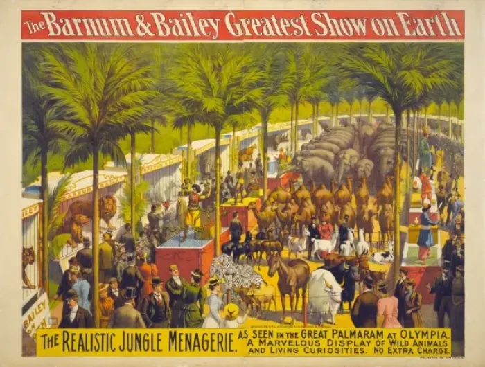 Framed Print : The Barnum & Bailey Greatest Show on Earth - The realistic j Framed Print : The Barnum & Bailey Greatest Show on Earth - The realistic j