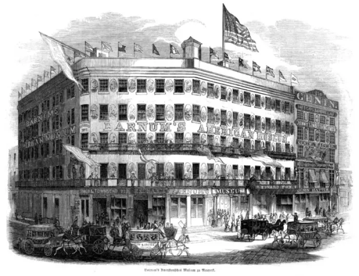 Framed Print : BARNUMs MUSEUM 1853 Framed Print : BARNUMs MUSEUM 1853