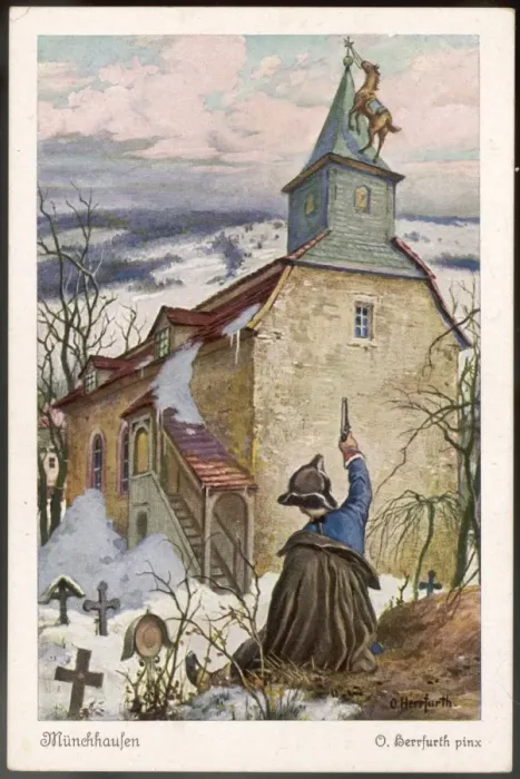 Framed Print : Baron Munchhausen / Raspe Framed Print : Baron Munchhausen / Raspe