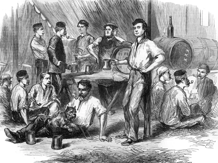 Framed Print : Barrack canteen interior, 1872 Framed Print : Barrack canteen interior, 1872