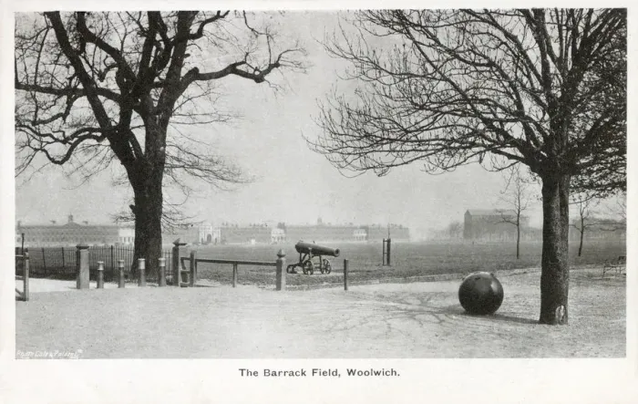 Framed Print : The Barrack Field, Woolwich Barracks, southeast London Framed Print : The Barrack Field, Woolwich Barracks, southeast London