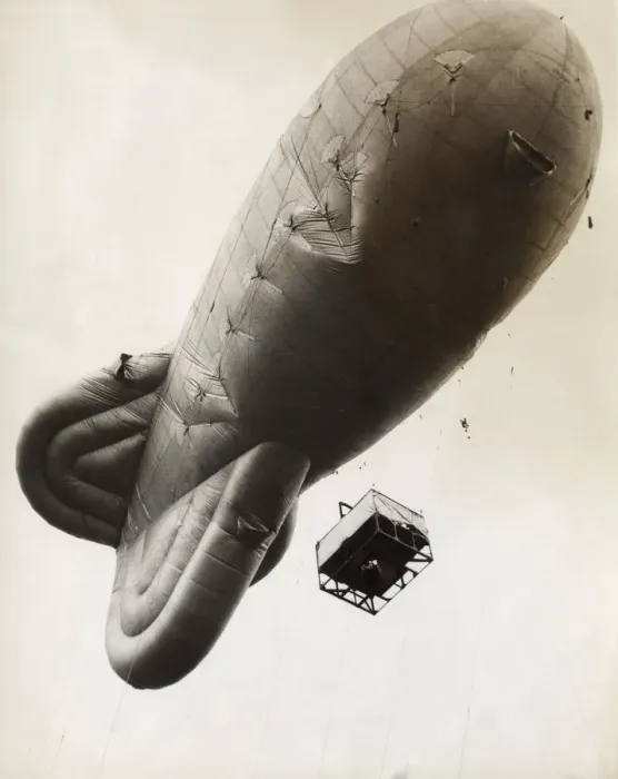 Framed Print : Barrage Balloon Used for Parachute Training During WW2 Framed Print : Barrage Balloon Used for Parachute Training During WW2