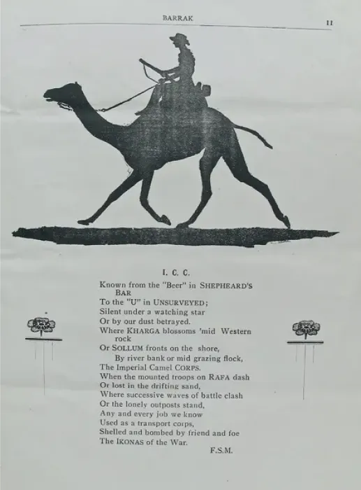 Framed Print : Barrak - The Camel Corps Review Framed Print : Barrak - The Camel Corps Review