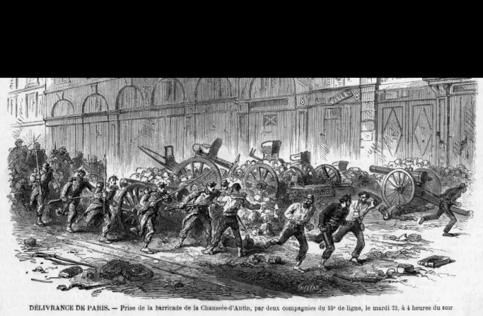 Framed Print : Barricade Stormed Framed Print : Barricade Stormed