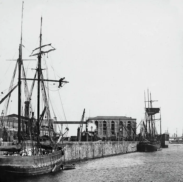 Framed Print : Barrow-in-Furness Devonshire Docks Victorian period Framed Print : Barrow-in-Furness Devonshire Docks Victorian period