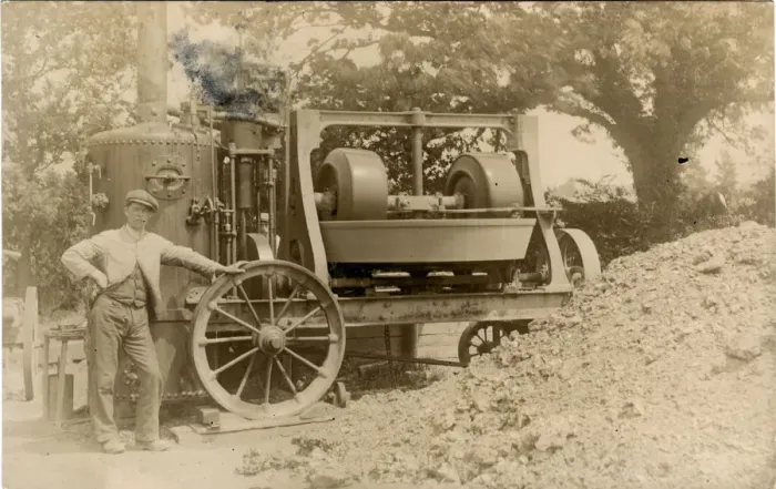 Framed Print : Barrows and Stewart Steam-driven Stone Crusher Framed Print : Barrows and Stewart Steam-driven Stone Crusher