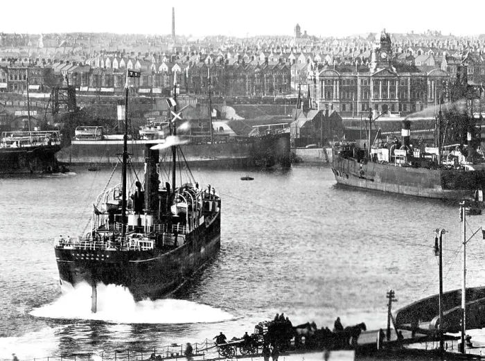 Framed Print : Barry Docks early 1900's Framed Print : Barry Docks early 1900's