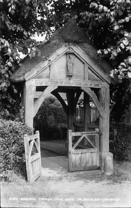 Framed Print : Barsham Church Lych Gate Framed Print : Barsham Church Lych Gate