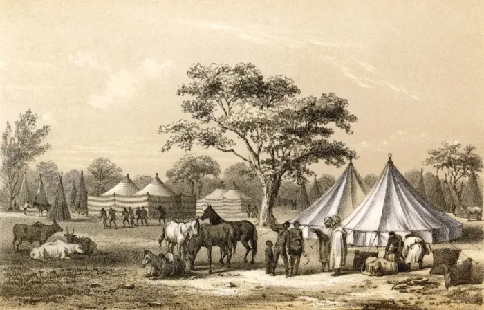 Framed Print : Barth / Africa / Encampment Framed Print : Barth / Africa / Encampment