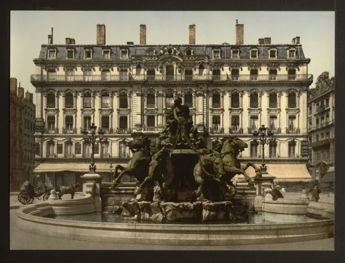 Framed Print : Bartholdi Fountain, Lyons, France Framed Print : Bartholdi Fountain, Lyons, France