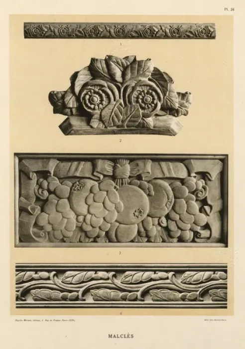 Framed Print : Bas-relief carvings by Laurent Malcles Framed Print : Bas-relief carvings by Laurent Malcles