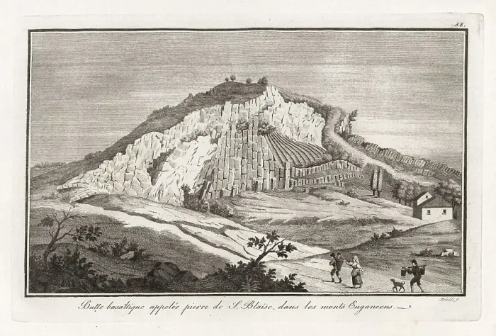 Framed Print : Basaltic mound called the Stone of St. Blaise, Euganean Hills Framed Print : Basaltic mound called the Stone of St. Blaise, Euganean Hills