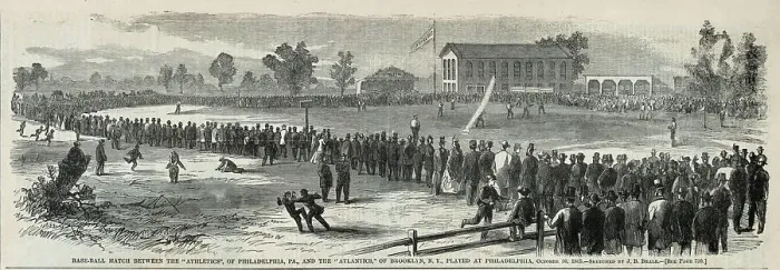 Framed Print : Base-ball match between the Athletics, of Philadelphia, Pa Framed Print : Base-ball match between the Athletics, of Philadelphia, Pa