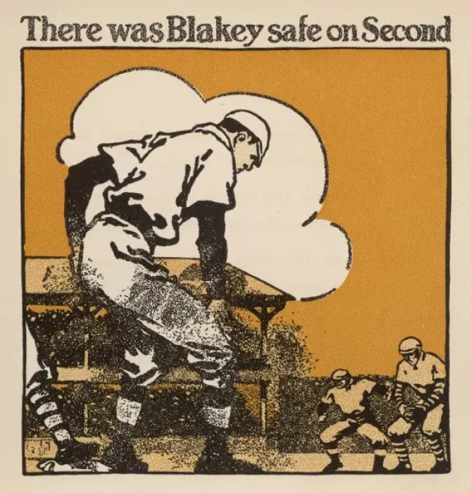 Framed Print : Baseball / Blakey on 2Nd Framed Print : Baseball / Blakey on 2Nd
