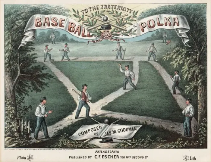 Framed Print : Baseball Polka Framed Print : Baseball Polka
