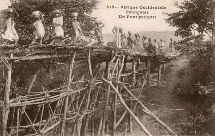 Framed Print : A rather basic bridge - Senegal, West Africa Framed Print : A rather basic bridge - Senegal, West Africa