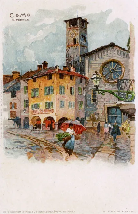 Framed Print : The Basilica of San Fedele in Como, Italy Framed Print : The Basilica of San Fedele in Como, Italy