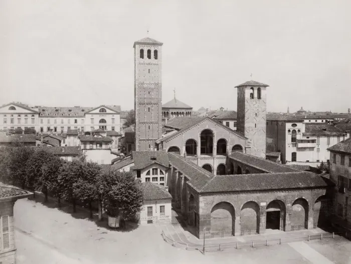 Framed Print : The Basilica of Sant Ambrogio, Amrose, Milan, Italy Framed Print : The Basilica of Sant Ambrogio, Amrose, Milan, Italy